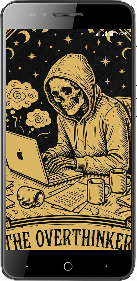 Силиконовый чехол The Overthinker для ZTE A610 - 6774u-433 изображение 