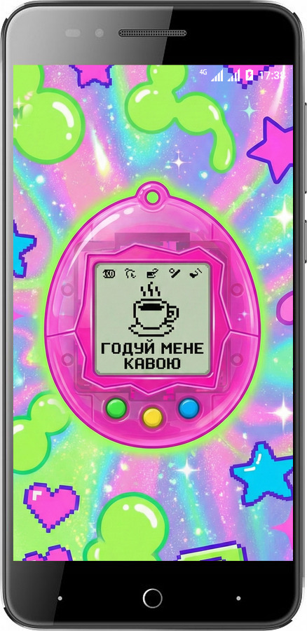 Силіконовий чехол Y2K Aesthetic Retro Pet: Годуй мене кавою для ZTE A610 - 6784u-433 изображение 