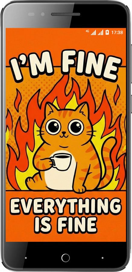 Силиконовый чехол Funny Cat для ZTE A610 - 6786u-433 изображение 