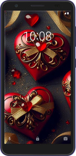 Силиконовый чехол Сердечки v4 для ZTE Blade A3 2020 - 5834u-2112 изображение 