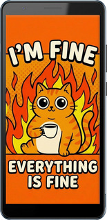 Силиконовый чехол Funny Cat для ZTE Blade A31 Plus - 6786u-2637 изображение 