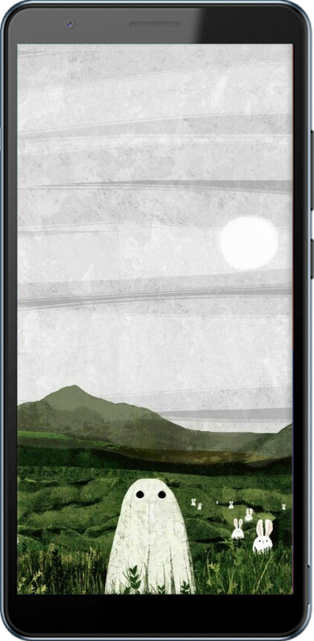 Силиконовый чехол Привидение для ZTE Blade A31 Plus - 6492u-2637 изображение 