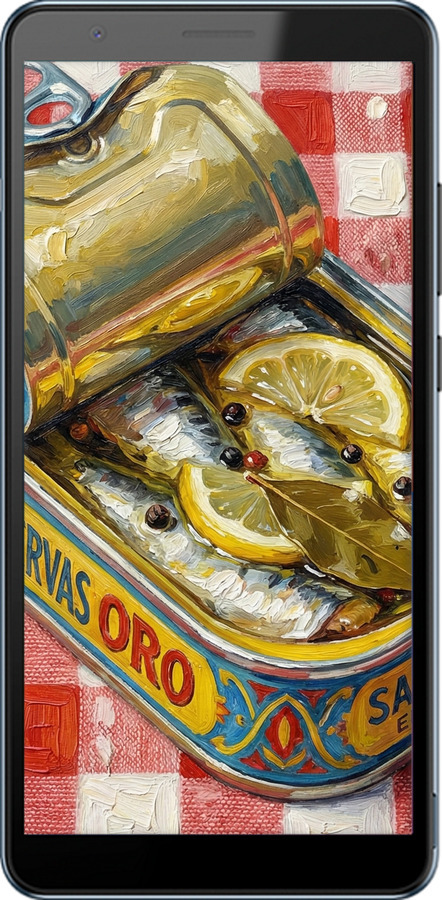 Силіконовий чехол Vintage Sardine Tin Phone для ZTE Blade A31 Plus - 6772u-2637 изображение 