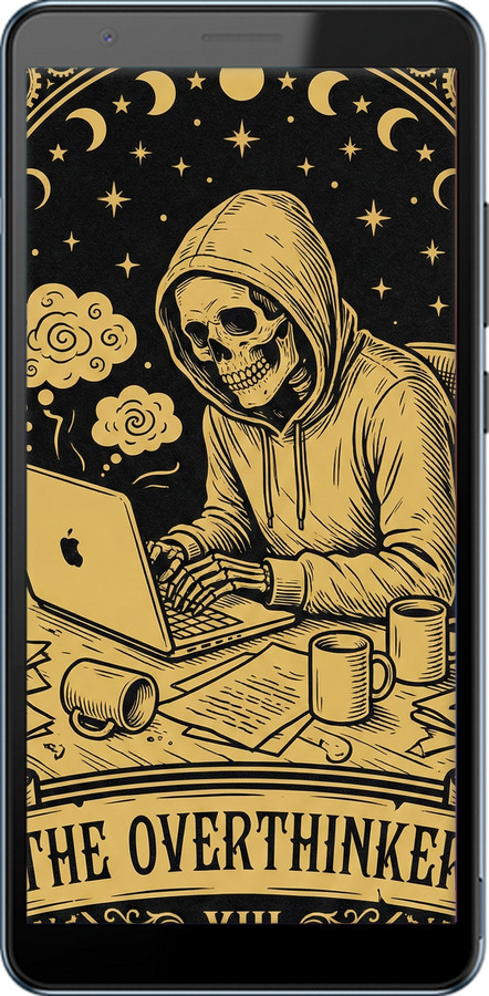 Силиконовый чехол The Overthinker для ZTE Blade A31 Plus - 6774u-2637 изображение 