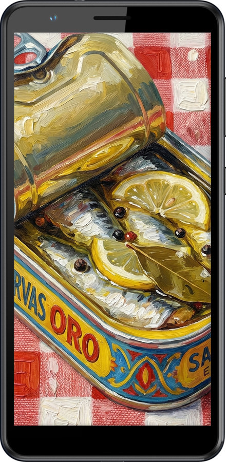 TPU чехол Vintage Sardine Tin Phone для ZTE Blade A31 - 6772b-2522 изображение 