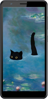 Силиконовый чехол С изображением кота и водяной лилии Monet для ZTE Blade A31 - 6519u-2522 изображение 