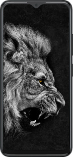 Силиконовый чехол Лев для ZTE Blade A34 - 1080u-3989 изображение 