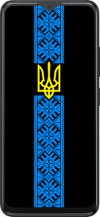 Силиконовый чехол Тризуб в вышиванке для ZTE Blade A34 - 1158u-3989 изображение 