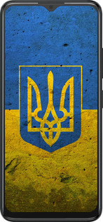 Силиконовый чехол Флаг и герб Украины 2 для ZTE Blade A34 - 378u-3989 изображение 