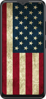 Силиконовый чехол Флаг США для ZTE Blade A34 - 395u-3989 изображение 