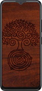 Силиконовый чехол Узор дерева для ZTE Blade A34 - 4119u-3989 изображение 