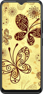 Силіконовий чехол Красиві метелики для ZTE Blade A34 - 4170u-3989 изображение 