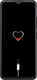 Силиконовый чехол Подзарядка сердца для ZTE Blade A34 - 4274u-3989 изображение 