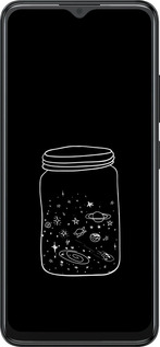 Силиконовый чехол Космос в банке для ZTE Blade A34 - 4297u-3989 изображение 