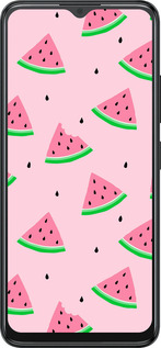 Силіконовий чехол Рожевий кавун для ZTE Blade A34 - 4314u-3989 изображение 