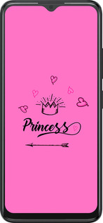 Силиконовый чехол Princess для ZTE Blade A34 - 4361u-3989 изображение 