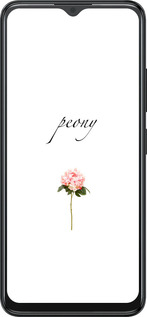 Силиконовый чехол Пион для ZTE Blade A34 - 4366u-3989 изображение 