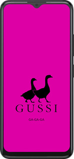 Силиконовый чехол Гуси для ZTE Blade A34 - 4561u-3989 изображение 