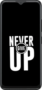 Силиконовый чехол Никогда не сдавайся для ZTE Blade A34 - 4572u-3989 изображение 