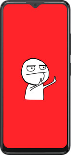 Силиконовый чехол Мем для ZTE Blade A34 - 4578u-3989 изображение 