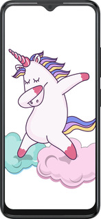 Силиконовый чехол Единорог для ZTE Blade A34 - 4702u-3989 изображение 