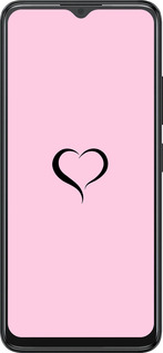 Силіконовий чехол Серце 1 для ZTE Blade A34 - 4730u-3989 изображение 