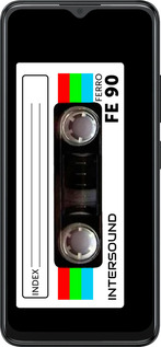 Силиконовый чехол Кассета с90 для ZTE Blade A34 - 4894u-3989 изображение 