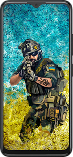 Силиконовый чехол Воин ЗСУ для ZTE Blade A34 - 5311u-3989 изображение 