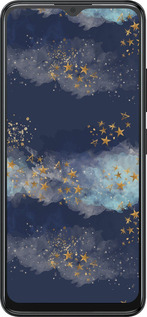 Силіконовий чехол Ніч золоті зірки для ZTE Blade A34 - 5421u-3989 изображение 