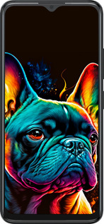 Силиконовый чехол Яркий бульдог для ZTE Blade A34 - 5547u-3989 изображение 