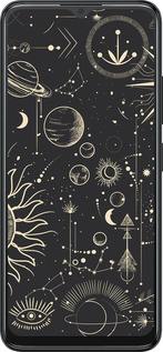 Силиконовый чехол Фаза луны для ZTE Blade A34 - 5605u-3989 изображение 