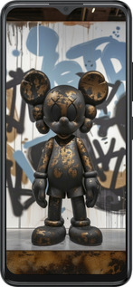 Силиконовый чехол Bronze kaws v2 для ZTE Blade A34 - 6098u-3989 изображение 