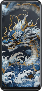 Силіконовий чехол Водяний дракон для ZTE Blade A34 - 6113u-3989 изображение 