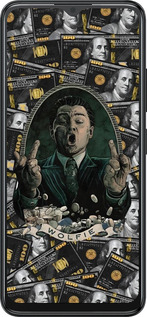 Силіконовий чехол Волк с валл стрит для ZTE Blade A34 - 6287u-3989 изображение 