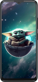 Силиконовый чехол Малышь йода для ZTE Blade A34 - 6294u-3989 изображение 