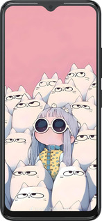 Силиконовый чехол Малышка с котами для ZTE Blade A34 - 6295u-3989 изображение 