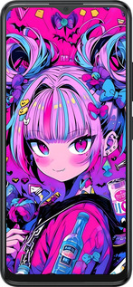 Силиконовый чехол Аниме милаха для ZTE Blade A34 - 6314u-3989 изображение 