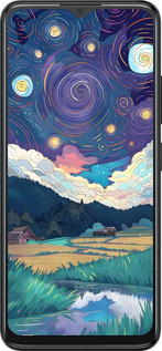 Силиконовый чехол Креативный арт для ZTE Blade A34 - 6322u-3989 изображение 