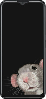 Силиконовый чехол The Peeking Rat для ZTE Blade A34 - 6442u-3989 изображение 