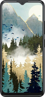 Силиконовый чехол С изображением лесного пейзажа для ZTE Blade A34 - 6548u-3989 изображение 