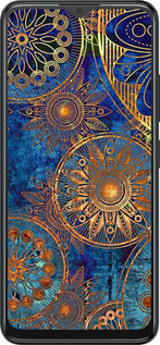 Силіконовий чехол Золотий візерунок для ZTE Blade A34 - 678u-3989 изображение 