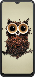 Силиконовый чехол Сова из кофе для ZTE Blade A34 - 777u-3989 изображение 