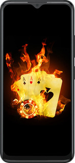 Силиконовый чехол Горящие карты для ZTE Blade A34 - 839u-3989 изображение 