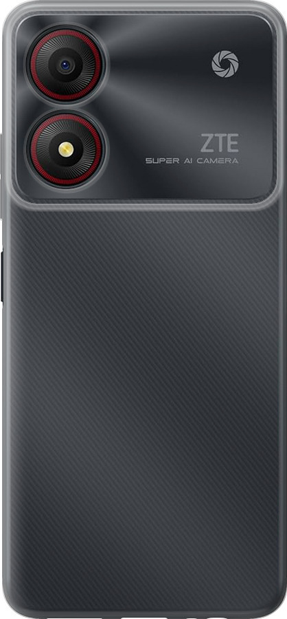 Силиконовый чехол Прозрачный для ZTE Blade A34 - 5636u-3989 изображение 