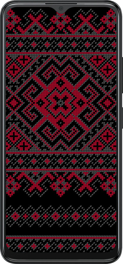 Силіконовий чехол Вишиванка 52 для ZTE Blade A34 - 1763u-3989 изображение 