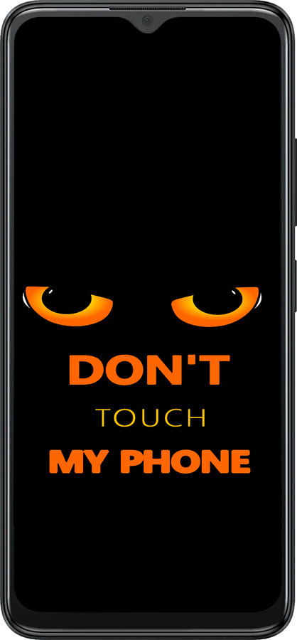 Силиконовый чехол Don't touch the phone для ZTE Blade A34 - 4261u-3989 изображение 