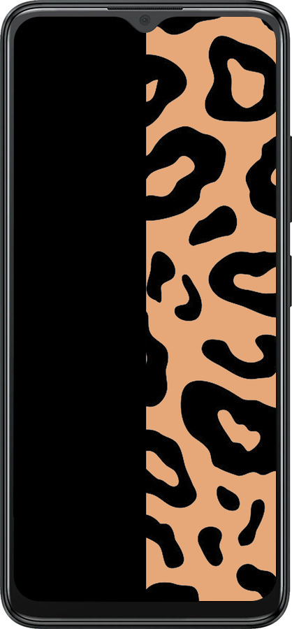 Силиконовый чехол Пятна леопарда для ZTE Blade A34 - 4269u-3989 изображение 