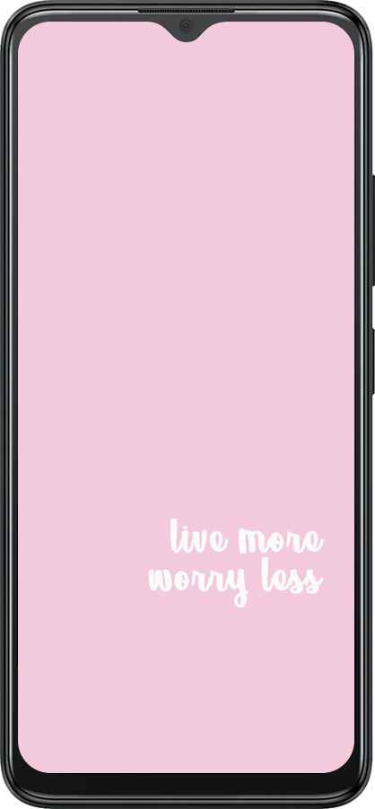 Силиконовый чехол Живи больше для ZTE Blade A34 - 4347u-3989 изображение 