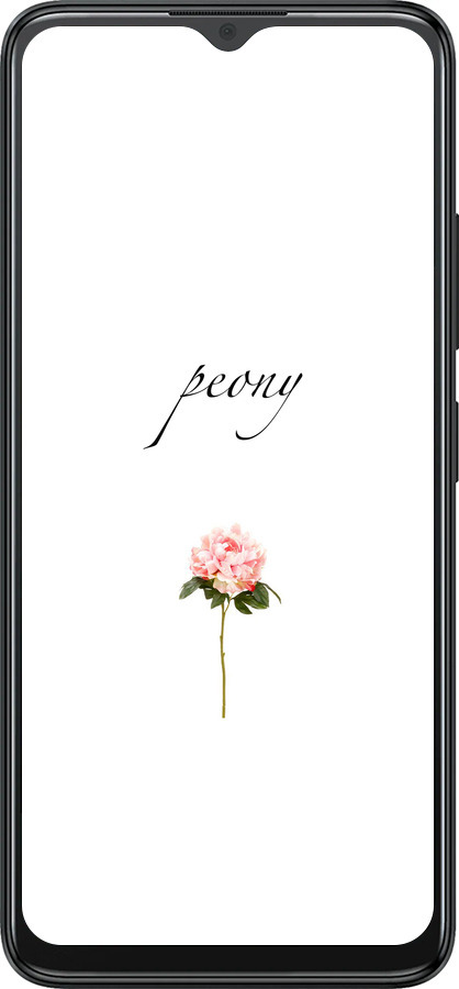 Силиконовый чехол Пион для ZTE Blade A34 - 4366u-3989 изображение 