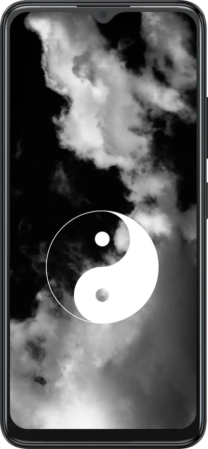 Силиконовый чехол Инь и Янь для ZTE Blade A34 - 4389u-3989 изображение 